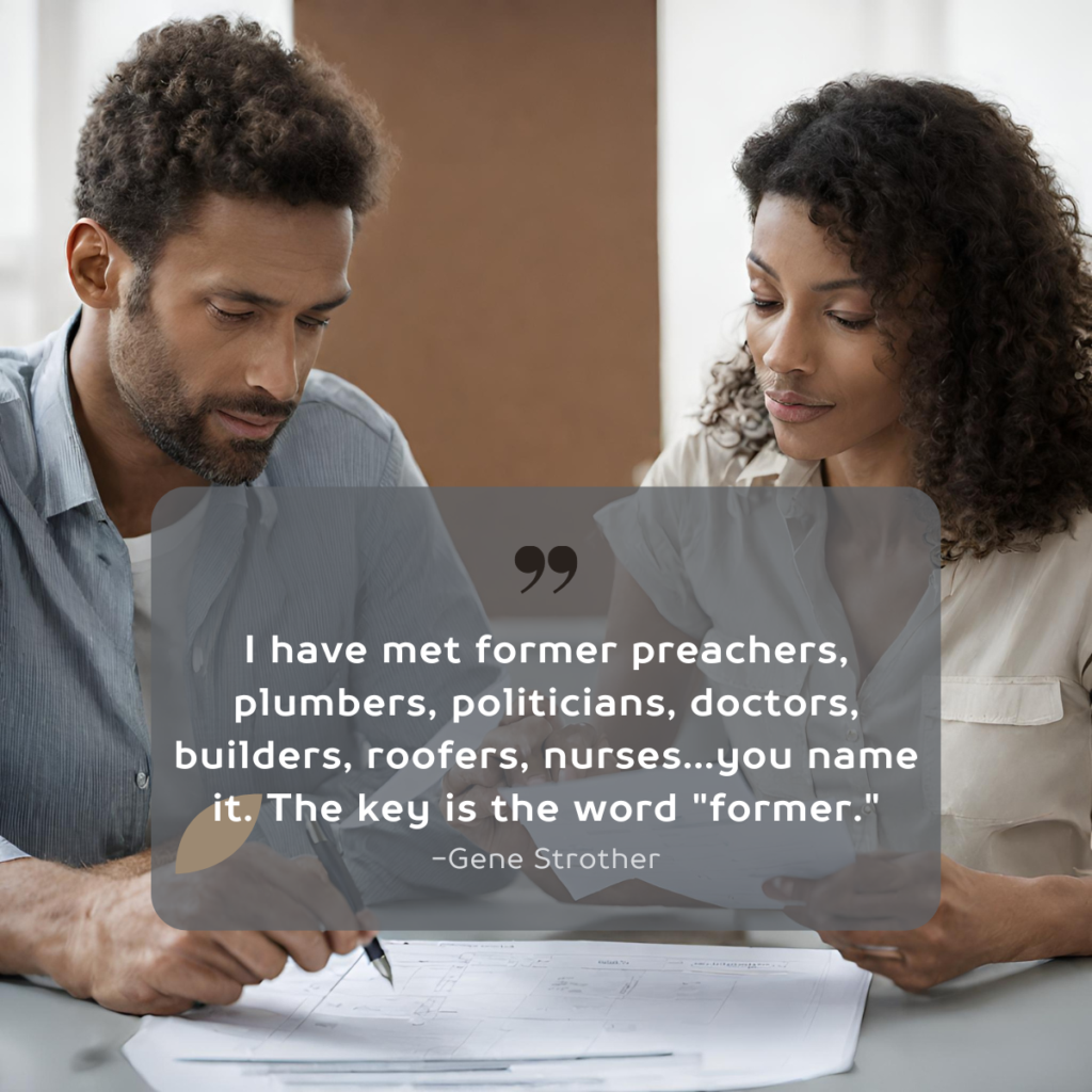 a man and woman going over a checklist for being a claims adjuster
